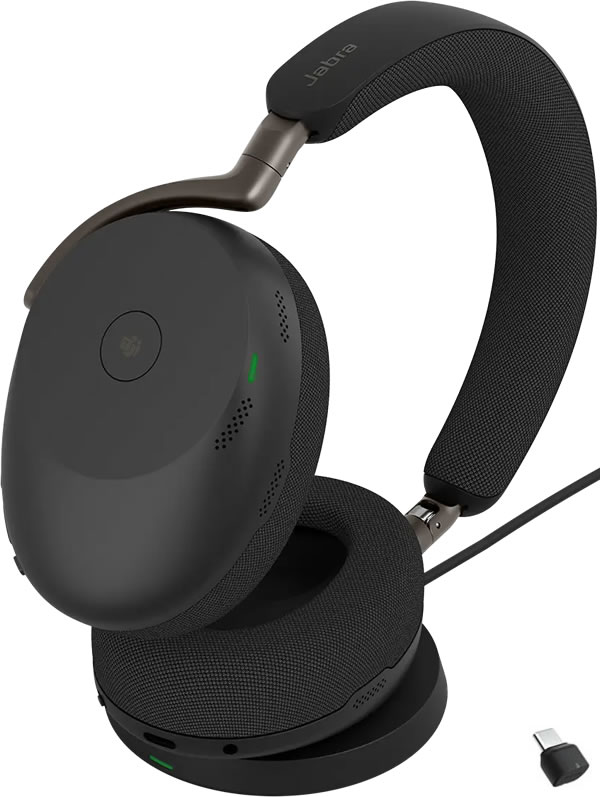 Jabra Evolve3 85 USB-C Teams + Wireless Charging Pad