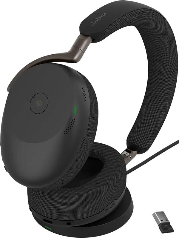 Jabra Evolve3 85 USB-A Teams + Wireless Charging Pad