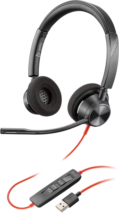 Poly BlackWire 3320 USB-A, UC (213934-01)