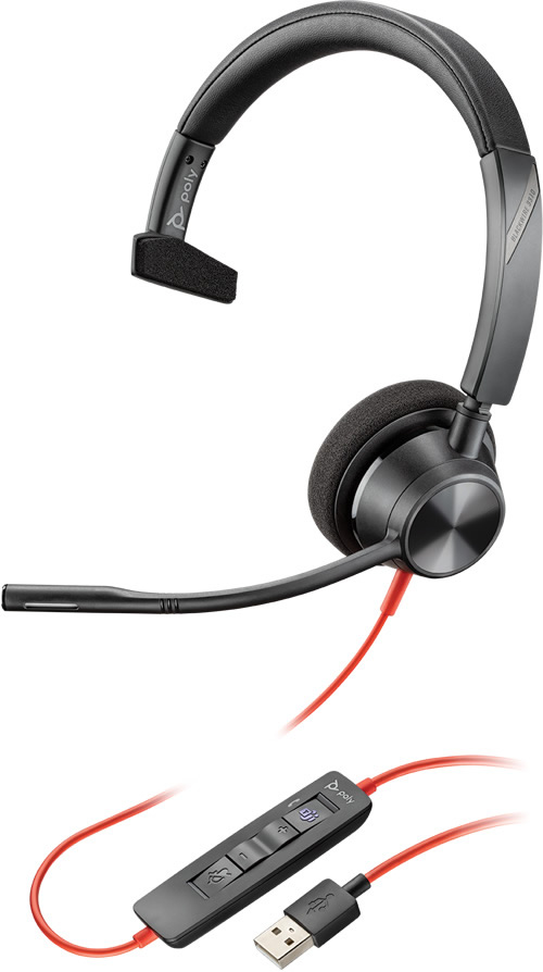 Poly BlackWire 3310 USB-A, UC (213928-01)