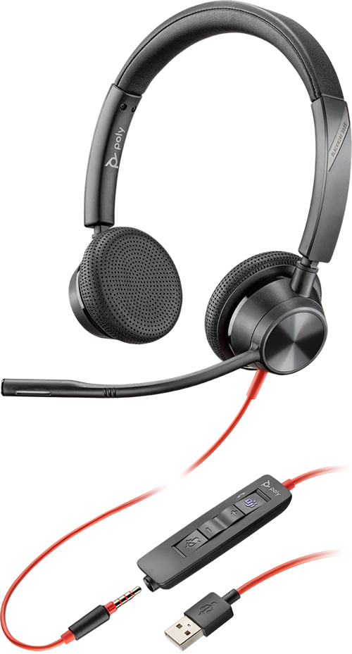 Poly BlackWire 3325 USB-A/Jack 3.5 мм, Teams (214016-01)