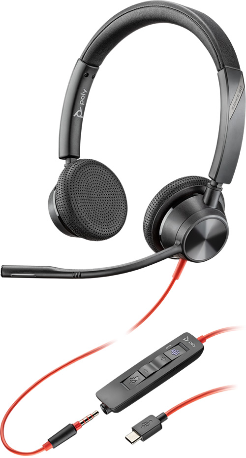 Poly BlackWire 3325 USB-C/Jack 3.5 мм, MS Teams (214017-01)