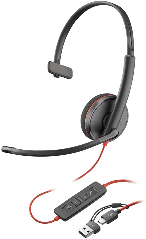 Poly Blackwire 3210 USB-A/USB-C (8X214AA)