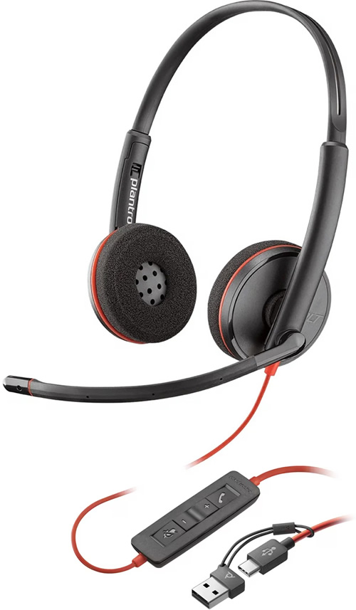 Poly Blackwire 3220 USB-A/USB-C (8X228A6)