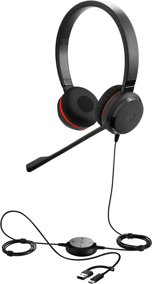 Jabra Evolve 20 SE MS Stereo USB-C/A (4999-823-369) Jabra Evolve 20 SE MS Stereo USB-C/A (4999-823-369)